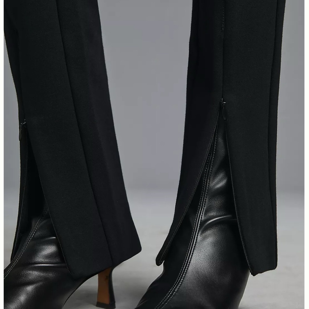 Anthropologie Maeve Ankle Zip Pants Black Size 10 Career Office - Picture 3 of 16